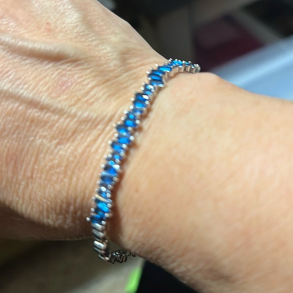 Sapphire Adjustable Bangle